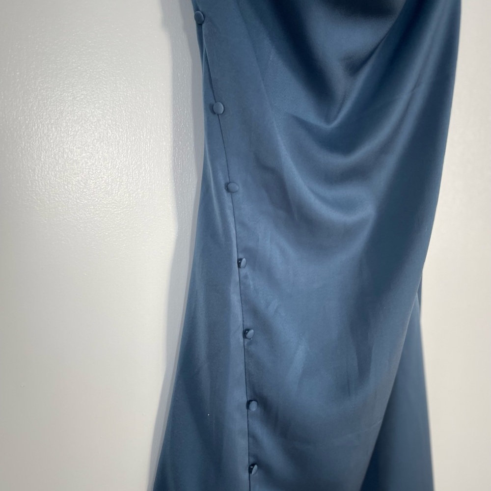 Cider Elegant Blue Sleeveless Dress - Picture 7 of 9